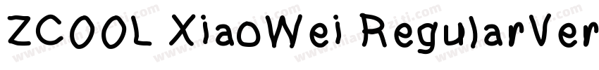 ZCOOL XiaoWei RegularVersion 1000字体转换